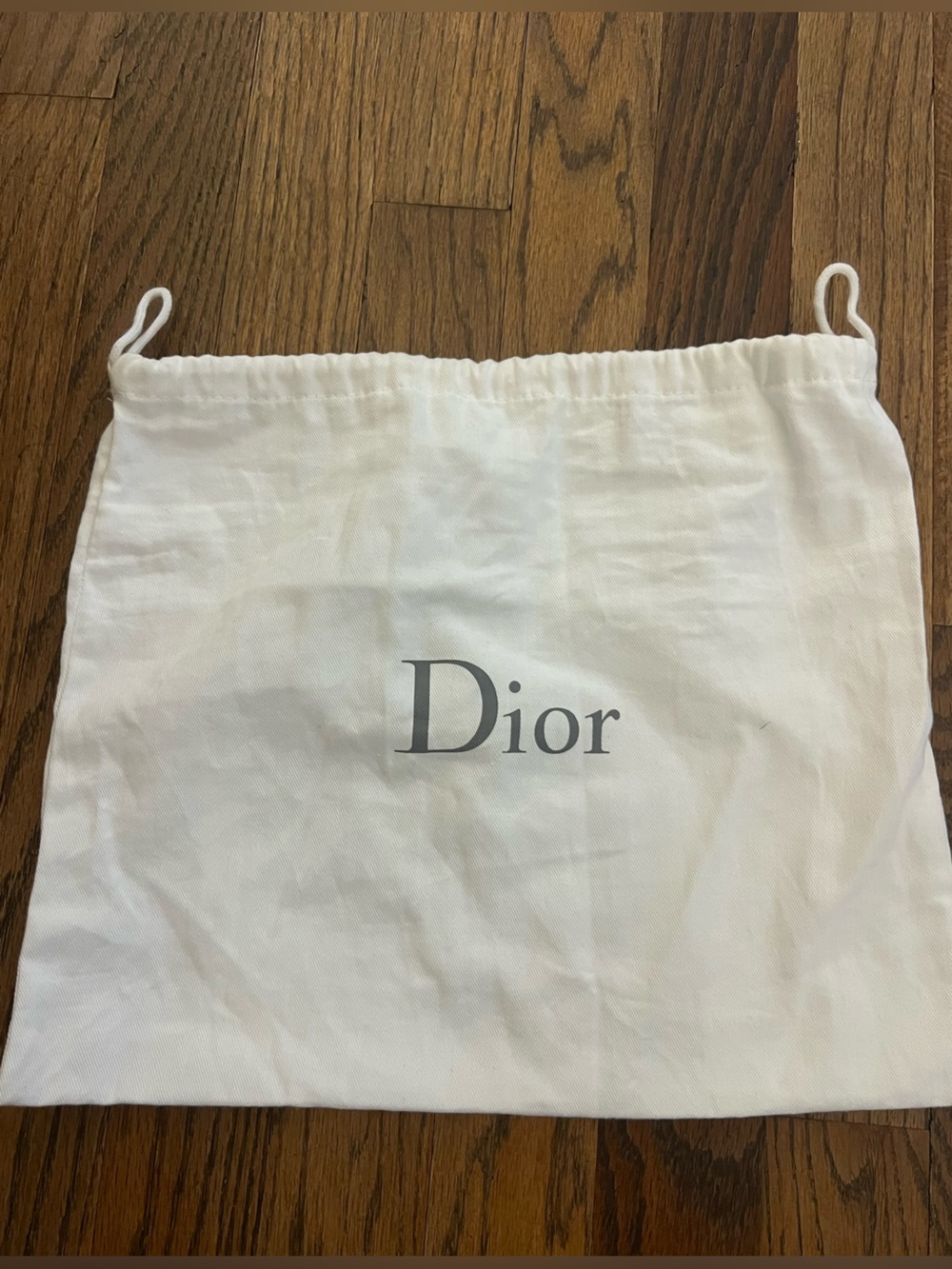 Dior dust bag drawstring for purse